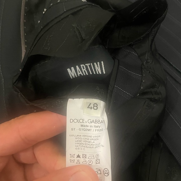 Dolce & Gabbana Martini Striped Wool Suit Sz 48IT/40US - Picture 11 of 15